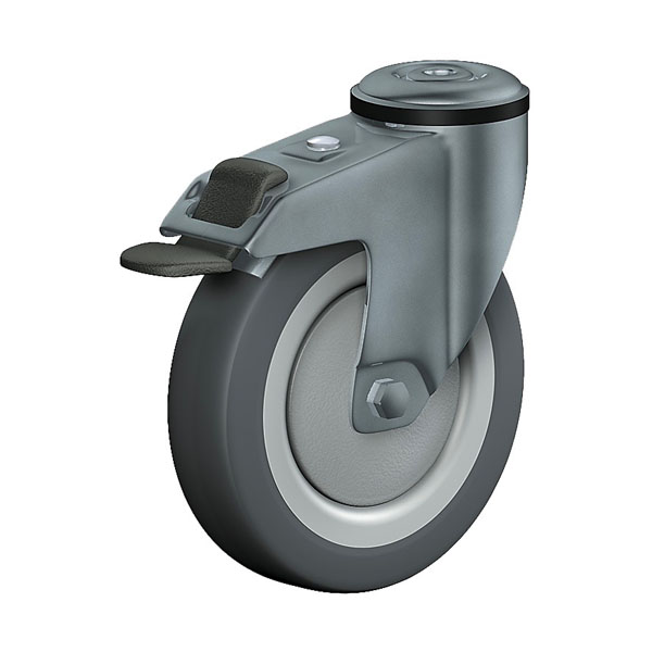 Swivel Castor With Total Lock Stainless Steel Series 330LXR, Wheel TP